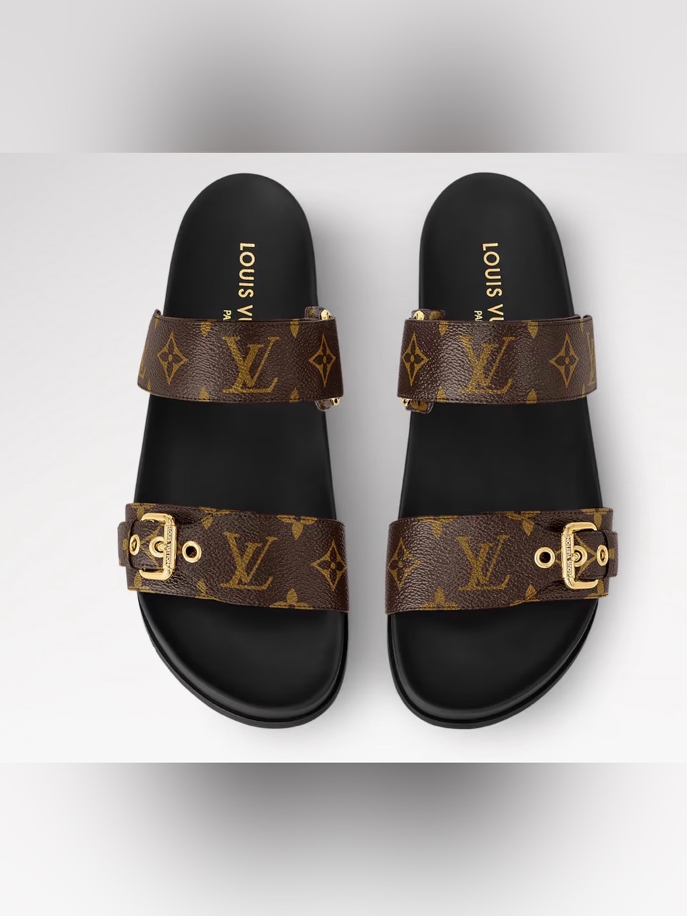 Louis Vuitton Brown Monogram Slide Sandals please read price not negotiable!!!